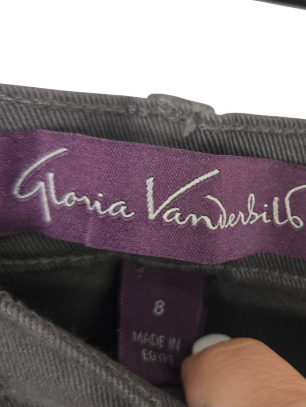 ✨ NWT Gloria Vanderbilt Amanda Classic Fit Jeans Size 8 Sage Green Soft Touch - Picture 5 of 6